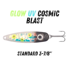 Glow UV Cosmic Blast Trolling Spoon for Fishing and Target SALMON TROUT WALLEYE