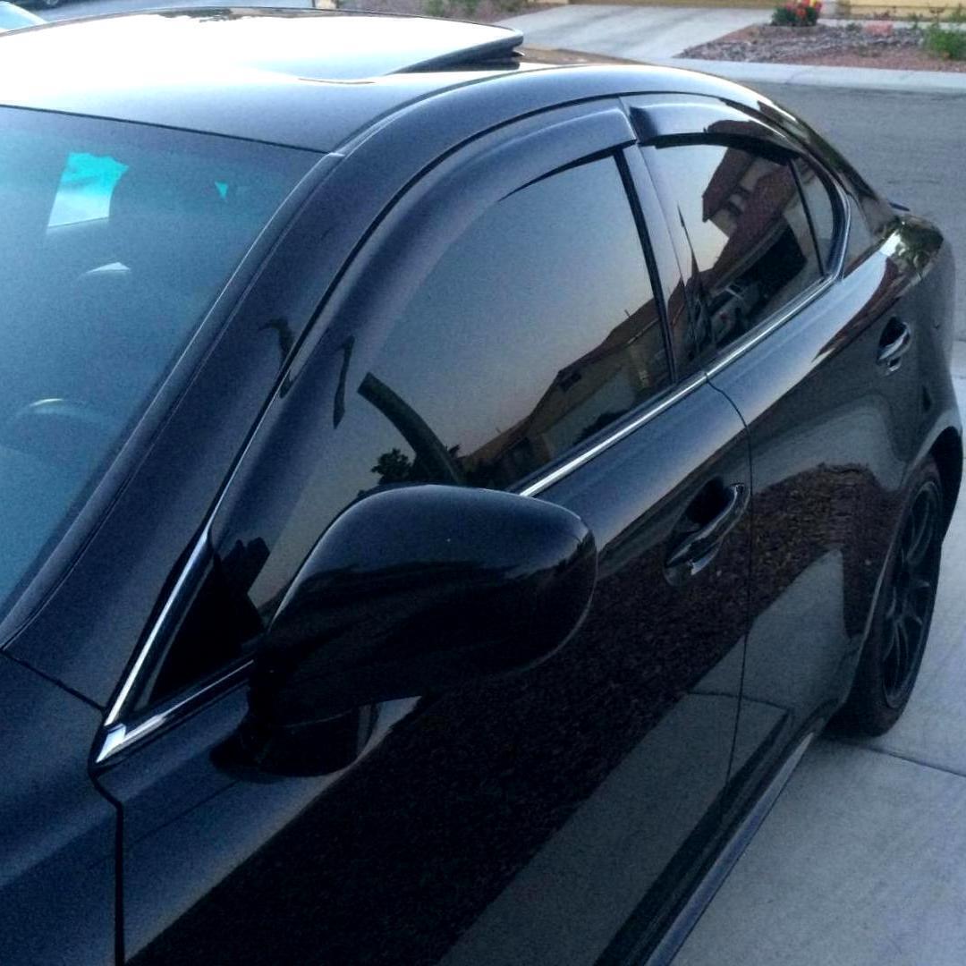 For 2006-2012 Lexus IS250 IS350 Sedan Window Visors Vent Rain Deflectors