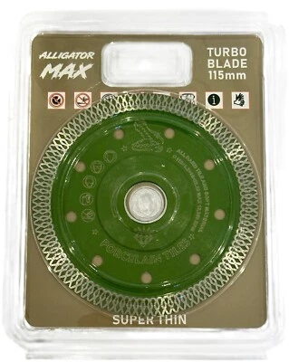 ALLIGATOR MAX 115mm DIAMOND CUTTING DISC 1.2mm ULTRA THIN ANGLE GRINDER BLADE PORCELAIN TILE