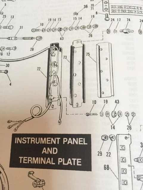Harley 72325-48 Panhead Shovelhead WL Servicar caja de terminales traseros 56-69 FL FLH Foto 4 de 4