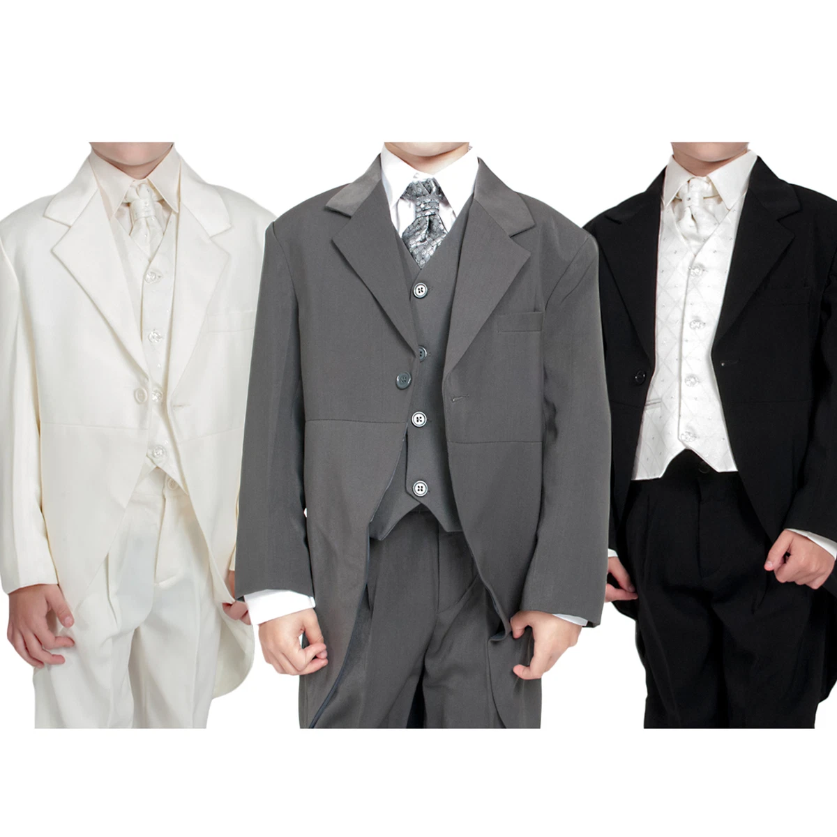 Boys cream suit top