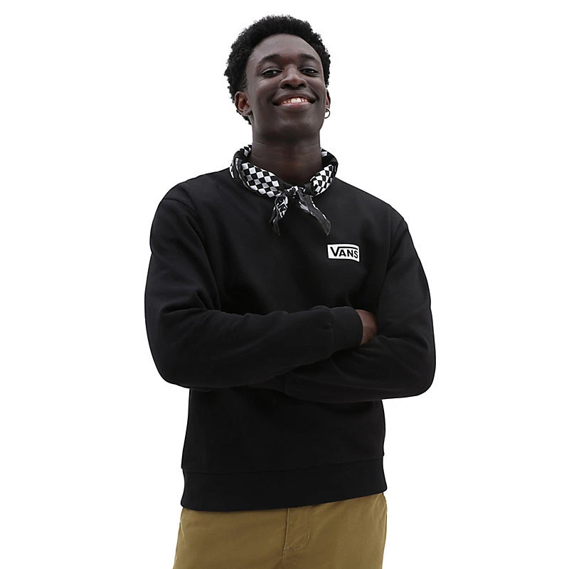 Vans black sweatshirt best sale mens