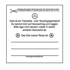 5 x Travelbug Anhänger Finderhinweis Trackab...