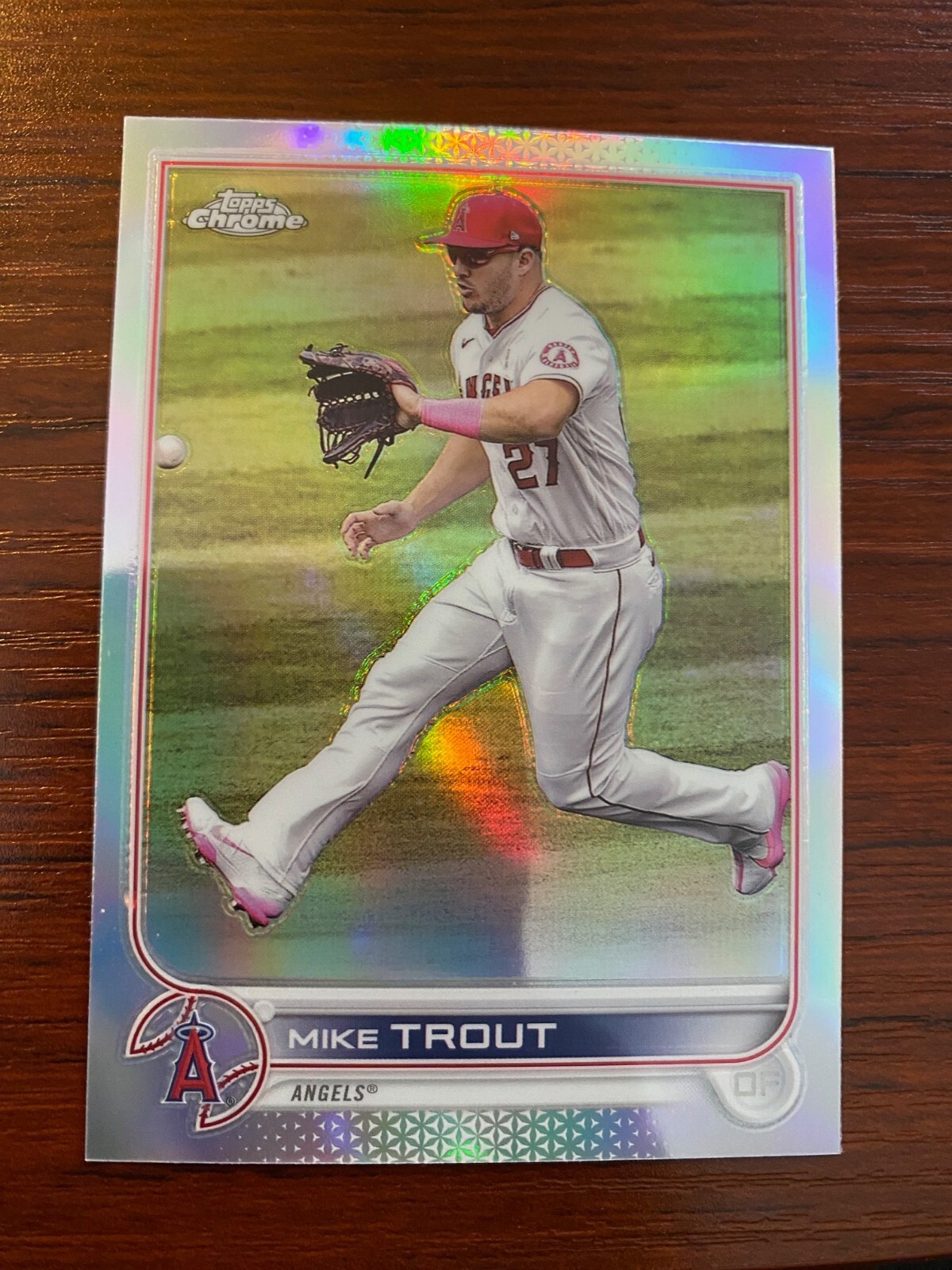 2022 Topps Chrome Mike Trout Refractor  #200 Los Angeles Angels