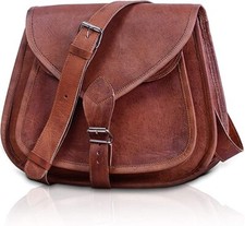 Leather Crossbody Bag for women purse tote la...