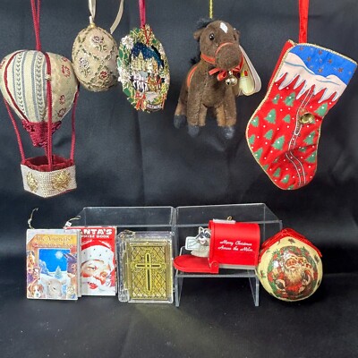 Choice of Vtg Christmas Ornaments Hallmark Midwest NYCO Biltmore Aurora Roman...