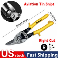 Aviation Tin Snips Sheet Metal Right Cut Heavy Duty Metal Cutter Shear Scissors