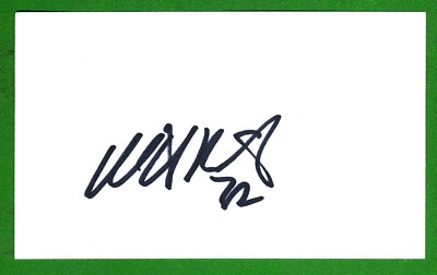Niklas Backstrom Minnesota Wild (NHL) Goaltender Signed 3x5 Index Card E13474