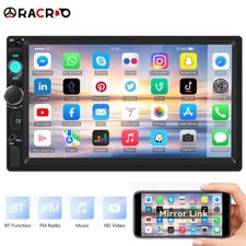 Doppel 2 DIN Autoradio 7 Zoll Bluetooth FM USB AUX TF EQ Touchscreen MP5 Player