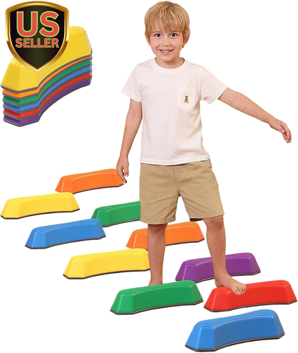 Stepping Stones for Kids Balance Beam Non-Slip Bottom Exercise Coordination and