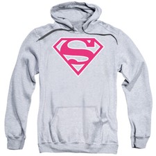 SUPERMAN RED  WHITE SHIELD Licensed Adult Hooded Sweatshirt Hoodie SM-3XL