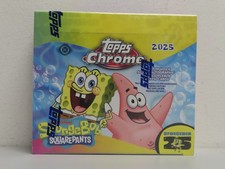 2025 Topps Chrome SpongeBob SquarePants 25th Anniversary Sealed Hobby Box