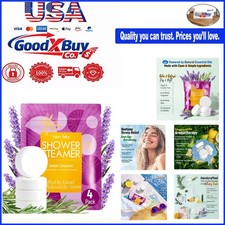 Lavender Rosemary Shower Steamers 4 Pack - Aromatherapy Sleep Relaxation, Nat...