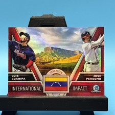2024 Bowman Chrome #II-3 Jose Perdomo / Luis Guanipa International Impact (WB)