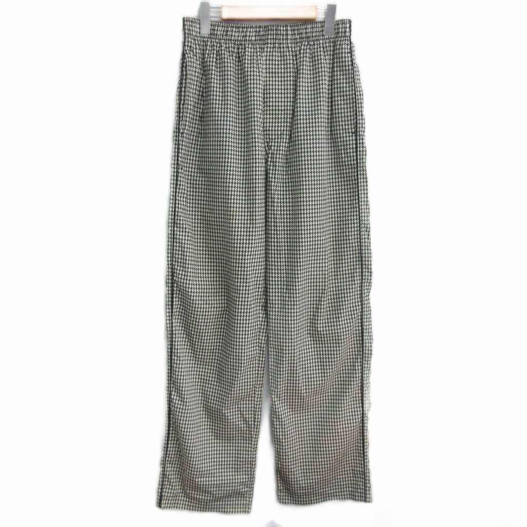 BALENCIAGA Long Pants Easy Pants Houndstooth Check Houndstooth Logo Embroidery