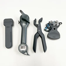 Kuhn Rikon Can Opener, Jar Opener, Peeler & Grippers NEW GREY