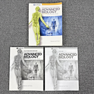 Apologia Exploring Creation Advanced Biology 2nd Ed Student, Solutions, Tests