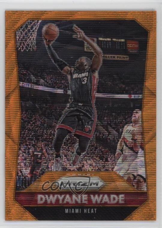 2015-16 Panini Prizm Orange Wave Prizm Dwyane Wade #64 HOF 1p3t