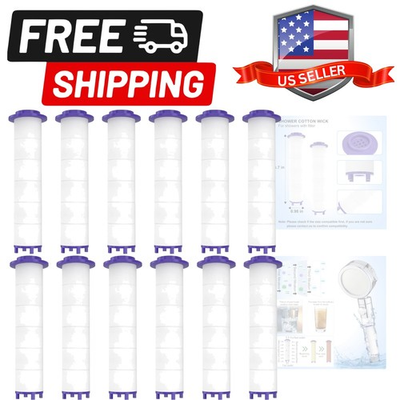 #ad 12 Pieces Hydro Jet Shower Head Filter High Pressure Handheld Vortex Turbo F... $17.59