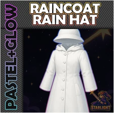 Roblox World Zero WZ - RAINCOAT COSTUME/RAINHAT - PASTEL/GLOW HEX ITEMS