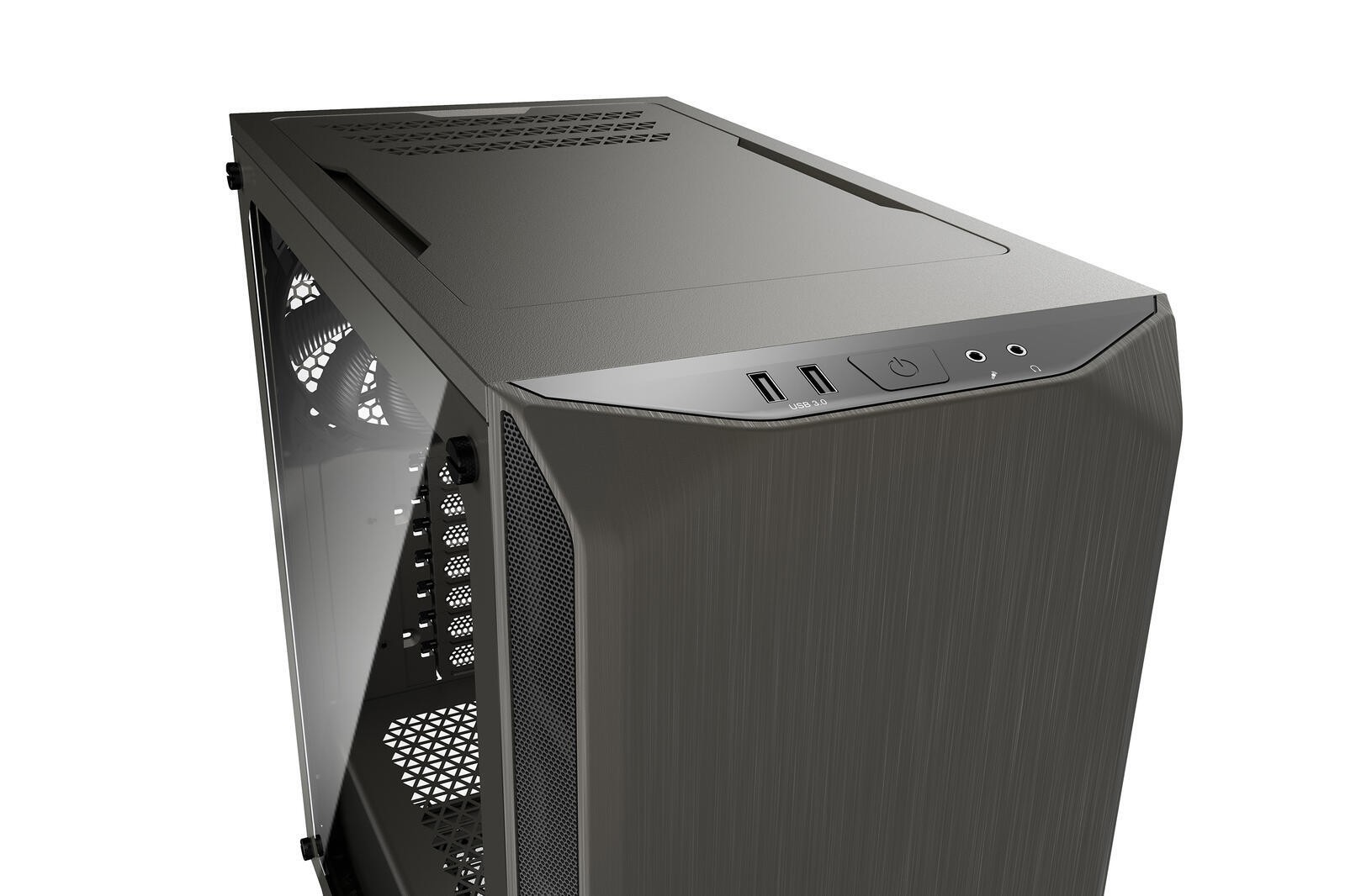 Бесшумный ПК Gehuse Pure Base 500 Window ATX metallic grau 17990₽