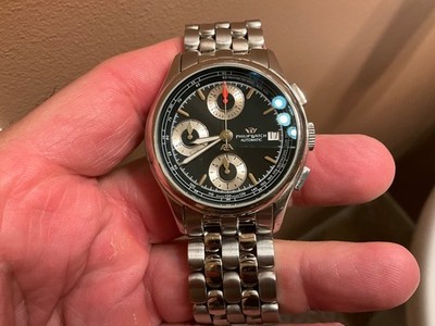 PHILIP SWISS MADE AUTOMATIC CHRONOGRAPH 40MM 25 JEWEL VALJOUX 7750 EXCELLENT CON