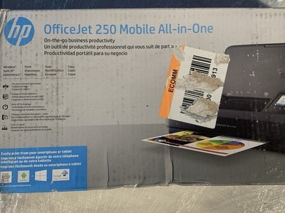 HP OfficeJet 250 All-in-One Portable Printer - Black