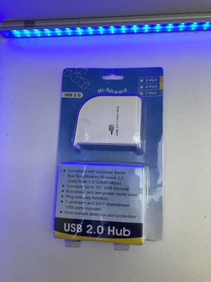 Hi Speed USB 2.0 7 Port Hub KOSTENLOSER VERSAND IN UK #101