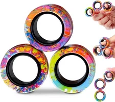 BUNMO Magnetic Rings - Fidget Toys Adults - - Endless... 
