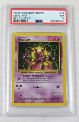 2000 Pokemon PROMO MEWTWO 14 BLACK STAR PROMO PSA 7 NM | eBay