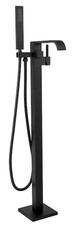 AKDY 1-Handle Freestanding Tub Faucet Bathtub Filler, Hand Shower in Matte Black