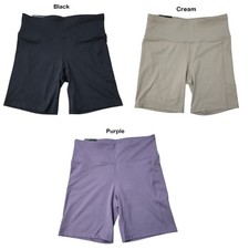 DKNY Women's Buttery Soft Lightweight Mid-Rise 7" Inseam Bike Short