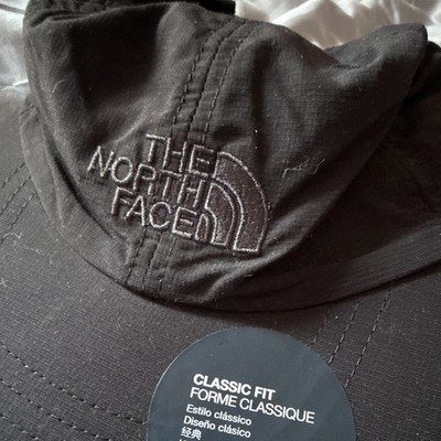 The North Face Black Baseball Cap Hat Size L Adjustable Solid New with Tags