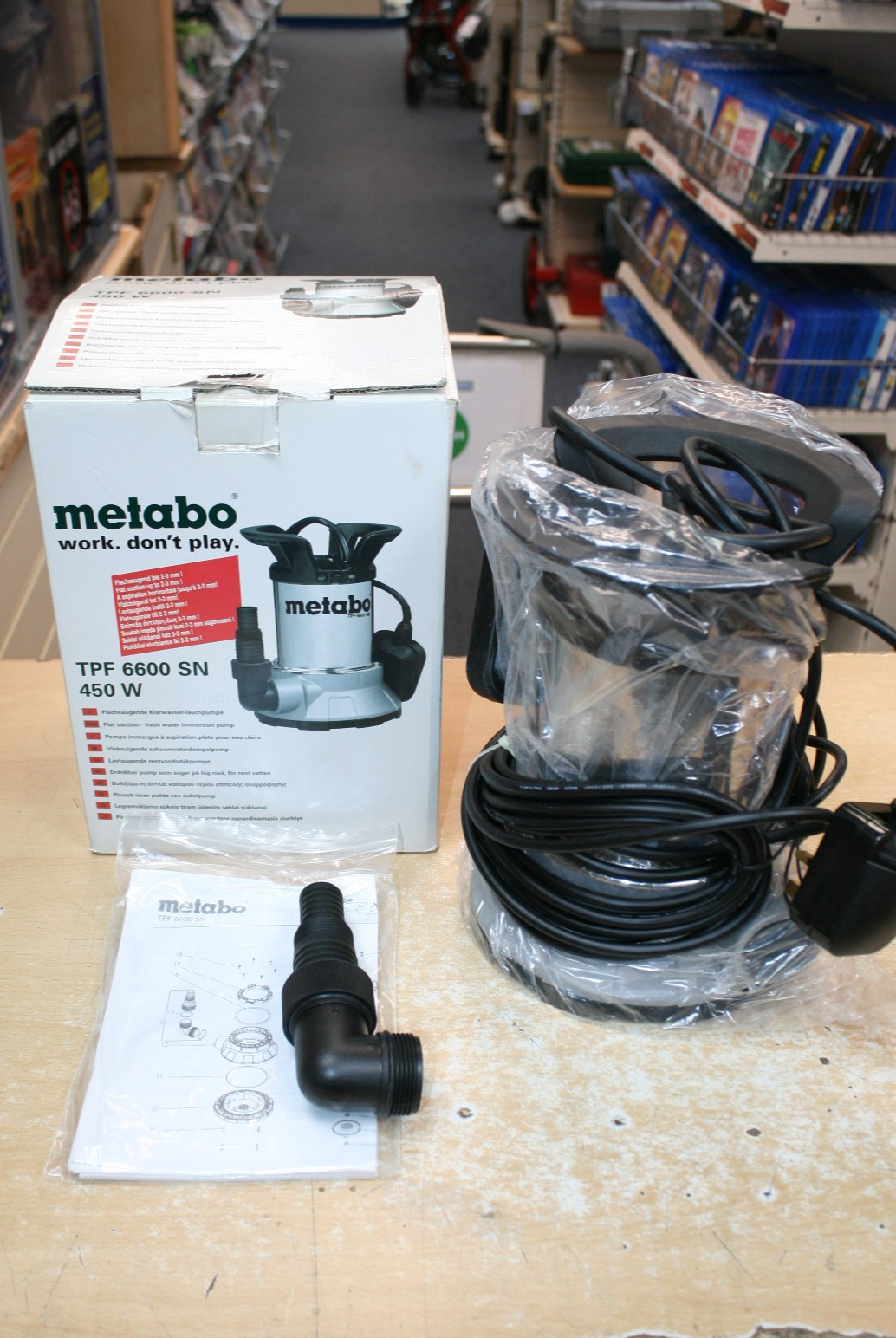 Metabo TPF 6600 Wet Submersible Pump, 6600 l/h, Stainless Steel