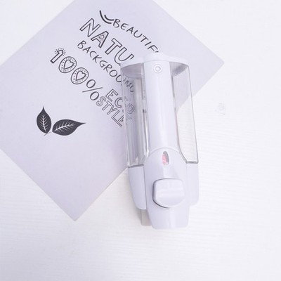 Reusable ABS Manual Soap Dispenser Wall Mounted White for Home Use