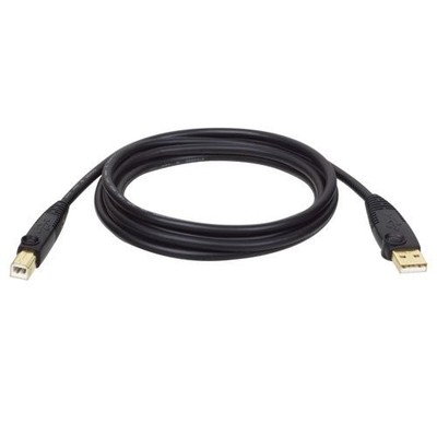 Tripplite U022010 10ft USB 2.0 A/B Cable Male/Male Black