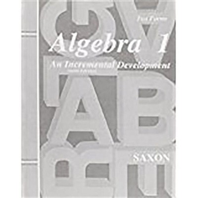 Saxon Algebra 1 Tests Only Third Edition by Jason Roucloux (English) Paperback B