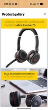 jabra evolve 75 uc wireless headset NOICE Cancelation.