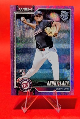  Andry Lara RC Pink Sand Glitter -2026 Topps Series 1 #36 NationalPrint Run 800