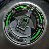 Aufkleber 3D Kompatibel Mit Kawasaki Versys 650 2017-2021 Tankdeckelschutz GrüN