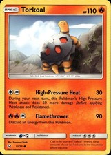 Torkoal Common Shining Legends 11/73 Fire Pokemon Card