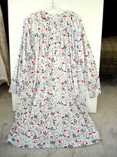 Aria Collection Red Cardinals Plush Nightgown Super Soft Button Size 3X