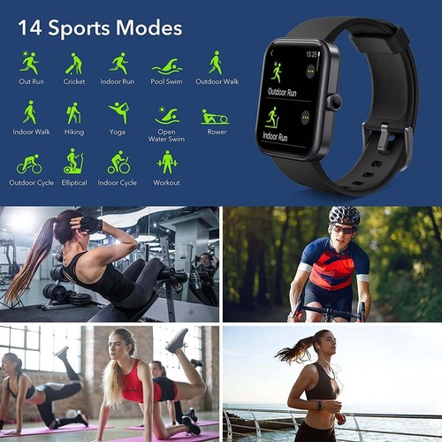 Smart Watch 1.7 " Unisex Compatible With Alexa Heart Rate Refurbished - 第 4/6 張圖片
