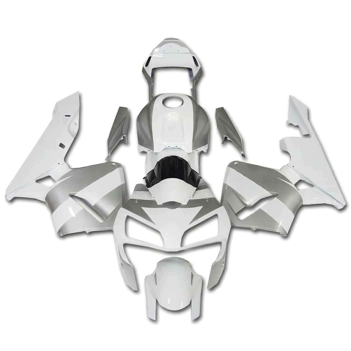 US STOCK Injection Silver White Fairing Fit for Honda 03-04 CBR