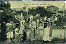 1930's Guatemala Cover Postcard - "Fuente de San Gaspar"
