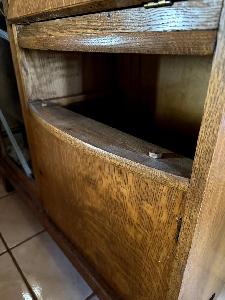 Victorian Oak Antique Side by Side Secretary Desk & Bookcase - Image 2 of 4