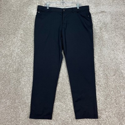 Adidas Pants Mens 38x30 Black Stretch Waistband Golf Performance Ultimate365 EUC