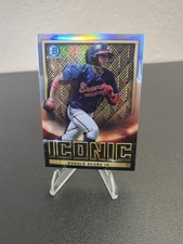 2023 TOPPS BOWMAN CHROME RONALD ACUNA JR. ICONIC REFRACTOR - ATLANTA BRAVES