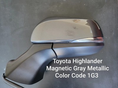 NEW GRAY Mirror Fits 2020-22 Toyota Highlander Driver Left side Platinum, Camera