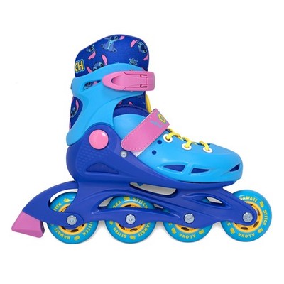 Disney Stitch Inline Skates Kids Hard Boot Roller Skates Adjustable 30 to 33